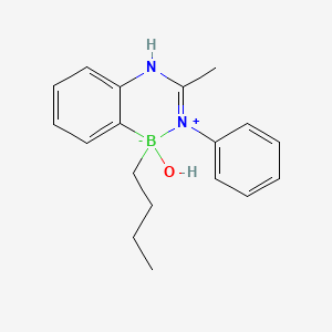 molecular formula C18H23BN2O B11113079 1-Butyl-1-hydroxy-3-methyl-2-phenyl-1,4-dihydro-2lambda541-benzodiazaborinin-2-ylium-1-uide 