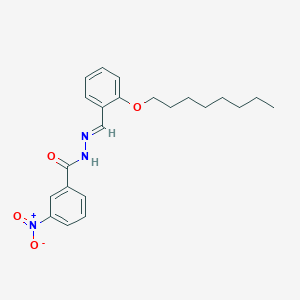 molecular formula C22H27N3O4 B11113105 3-Nitro-N'-[(E)-[2-(octyloxy)phenyl]methylidene]benzohydrazide 