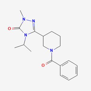 3-(1-benzoylpiperidin-3-yl)-4-isopropyl-1-methyl-1H-1,2,4-triazol-5(4H)-one