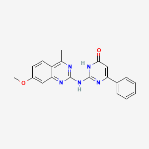 2-[(7-Methoxy-4-methylquinazolin-2-yl)amino]-6-phenylpyrimidin-4-ol