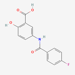 5-{[(4-Fluorophenyl)carbonyl]amino}-2-hydroxybenzoic acid