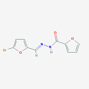 molecular formula C10H7BrN2O3 B11113157 N'-[(E)-(5-bromofuran-2-yl)methylidene]furan-2-carbohydrazide 