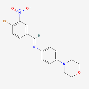 N-[(E)-(4-bromo-3-nitrophenyl)methylidene]-4-(morpholin-4-yl)aniline