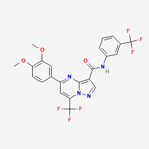 5-(3,4-dimethoxyphenyl)-7-(trifluoromethyl)-N-[3-(trifluoromethyl)phenyl]pyrazolo[1,5-a]pyrimidine-3-carboxamide