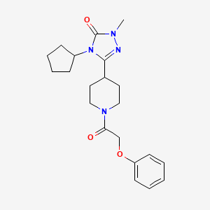 4-cyclopentyl-2-methyl-5-[1-(2-phenoxyacetyl)-4-piperidyl]-2,4-dihydro-3H-1,2,4-triazol-3-one