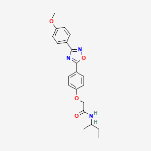 N-(butan-2-yl)-2-{4-[3-(4-methoxyphenyl)-1,2,4-oxadiazol-5-yl]phenoxy}acetamide