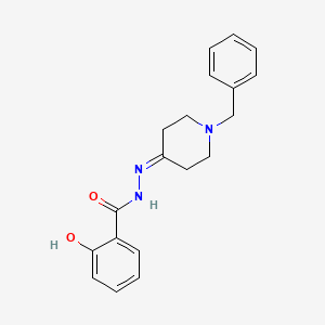 molecular formula C19H21N3O2 B11113214 N'-(1-Benzyl-4-piperidinylidene)-2-hydroxybenzohydrazide CAS No. 329791-04-0