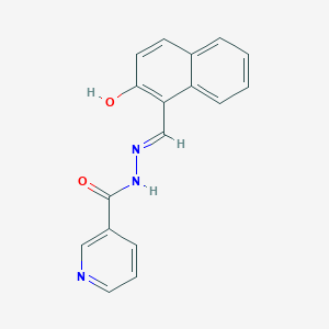 N'-[(E)-(2-hydroxynaphthalen-1-yl)methylidene]pyridine-3-carbohydrazide