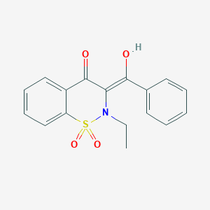 (2-ethyl-4-hydroxy-1,1-dioxido-2H-1,2-benzothiazin-3-yl)(phenyl)methanone