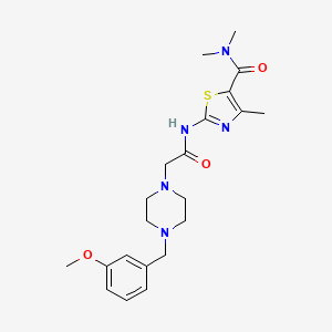 2-({[4-(3-methoxybenzyl)piperazin-1-yl]acetyl}amino)-N,N,4-trimethyl-1,3-thiazole-5-carboxamide