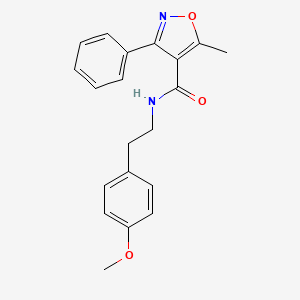 N-[2-(4-methoxyphenyl)ethyl]-5-methyl-3-phenyl-1,2-oxazole-4-carboxamide