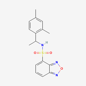 molecular formula C16H17N3O3S B11113409 N-[1-(2,4-dimethylphenyl)ethyl]-2,1,3-benzoxadiazole-4-sulfonamide 