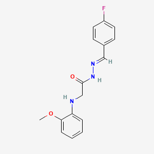 N'-[(E)-(4-Fluorophenyl)methylidene]-2-[(2-methoxyphenyl)amino]acetohydrazide