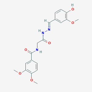 N-(2-(2-(4-HO-3-Methoxybenzylidene)hydrazino)-2-oxoethyl)-3,4-dimethoxybenzamide