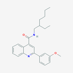 N-(2-ethylhexyl)-2-(3-methoxyphenyl)quinoline-4-carboxamide