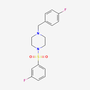 1-(4-Fluorobenzyl)-4-[(3-fluorophenyl)sulfonyl]piperazine