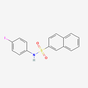 molecular formula C16H12INO2S B11113550 (4-Iodophenyl)(2-naphthylsulfonyl)amine 