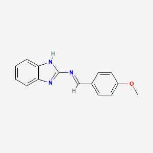 N-[(E)-(4-methoxyphenyl)methylidene]-1H-benzimidazol-2-amine