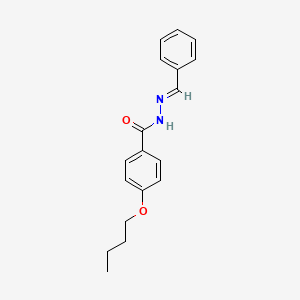 4-butoxy-N'-[(E)-phenylmethylidene]benzohydrazide