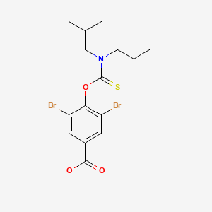 Methyl 4-{[bis(2-methylpropyl)carbamothioyl]oxy}-3,5-dibromobenzoate