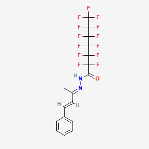 2,2,3,3,4,4,5,5,6,6,7,7,7-Tridecafluoro-N'-(alpha-methylcinnamylidene)heptanohydrazide