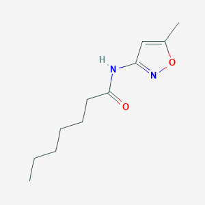 N-(5-methyl-1,2-oxazol-3-yl)heptanamide