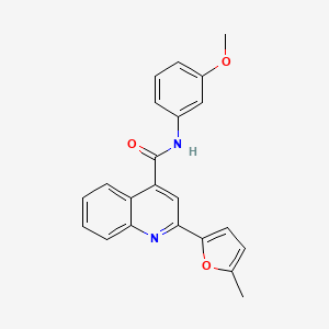 N-(3-methoxyphenyl)-2-(5-methylfuran-2-yl)quinoline-4-carboxamide