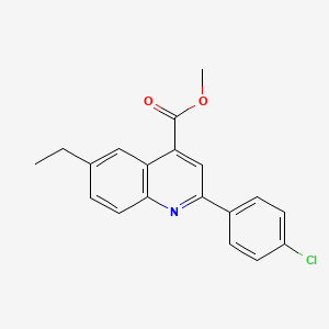 Methyl 2-(4-chlorophenyl)-6-ethylquinoline-4-carboxylate