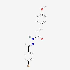 N'-[(1E)-1-(4-bromophenyl)ethylidene]-3-(4-methoxyphenyl)propanehydrazide