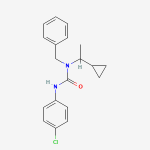 1-Benzyl-3-(4-chlorophenyl)-1-(1-cyclopropylethyl)urea