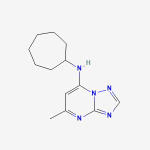 molecular formula C13H19N5 B11113763 N-cycloheptyl-5-methyl-[1,2,4]triazolo[1,5-a]pyrimidin-7-amine 