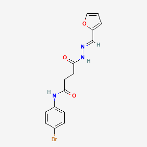 N-(4-Bromophenyl)-4-(2-(furan-2-ylmethylene)hydrazinyl)-4-oxobutanamide