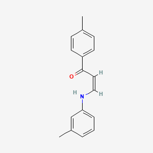 (1Z,3E)-1-(4-methylphenyl)-3-[(3-methylphenyl)imino]prop-1-en-1-ol