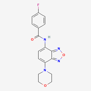 4-fluoro-N-[7-(morpholin-4-yl)-2,1,3-benzoxadiazol-4-yl]benzamide