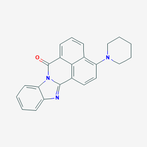 molecular formula C23H19N3O B11113850 3-(piperidin-1-yl)-7H-benzimidazo[2,1-a]benzo[de]isoquinolin-7-one 