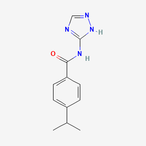 molecular formula C12H14N4O B11113857 4-(propan-2-yl)-N-(4H-1,2,4-triazol-3-yl)benzamide 