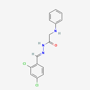 molecular formula C15H13Cl2N3O B11113864 2-Anilino-N'-(2,4-dichlorobenzylidene)acetohydrazide 