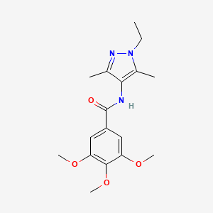 N-(1-ethyl-3,5-dimethyl-1H-pyrazol-4-yl)-3,4,5-trimethoxybenzamide