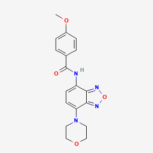 4-methoxy-N-[7-(morpholin-4-yl)-2,1,3-benzoxadiazol-4-yl]benzamide