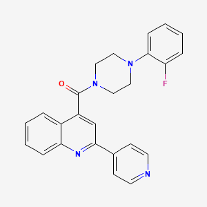 [4-(2-Fluorophenyl)piperazin-1-yl][2-(pyridin-4-yl)quinolin-4-yl]methanone