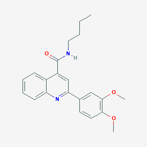 N-butyl-2-(3,4-dimethoxyphenyl)quinoline-4-carboxamide