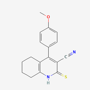 4-(4-Methoxyphenyl)-2-sulfanyl-5,6,7,8-tetrahydroquinoline-3-carbonitrile