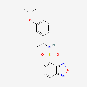 N-{1-[3-(propan-2-yloxy)phenyl]ethyl}-2,1,3-benzoxadiazole-4-sulfonamide