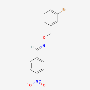 (E)-N-[(3-bromobenzyl)oxy]-1-(4-nitrophenyl)methanimine