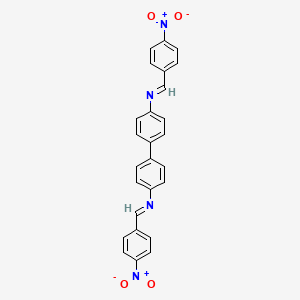 N,N'-bis[(E)-(4-nitrophenyl)methylidene]biphenyl-4,4'-diamine