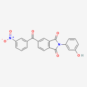 2-(3-hydroxyphenyl)-5-[(3-nitrophenyl)carbonyl]-1H-isoindole-1,3(2H)-dione