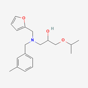 molecular formula C19H27NO3 B11114082 1-[(2-Furanylmethyl)[(3-methylphenyl)methyl]amino]-3-(1-methylethoxy)-2-propanol CAS No. 1016835-42-9