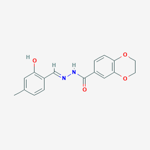 N'-[(E)-(2-Hydroxy-4-methylphenyl)methylene]-2,3-dihydro-1,4-benzodioxine-6-carbohydrazide