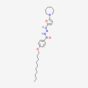 N'-[(E)-[5-(Azepan-1-YL)furan-2-YL]methylidene]-4-(decyloxy)benzohydrazide