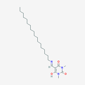 molecular formula C25H45N3O3 B11114160 1,3-dimethyl-5-[(octadecylamino)methylidene]pyrimidine-2,4,6(1H,3H,5H)-trione 